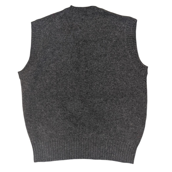 Vtg Brian MacNeil Shetland Wool Argyle Sweater Preppy Academia Grandpa Vest L - Picture 2 of 9